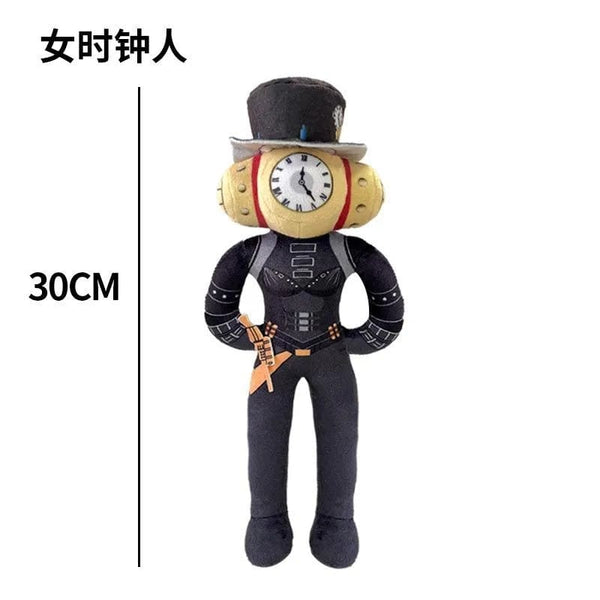 Planet Gates Skibidi Toilet Titans Drill Man Upgrade TV Man Woman Cameraman Drillman Speakerman Clock Speaker Man Plush Stuffed Doll Soft Toy