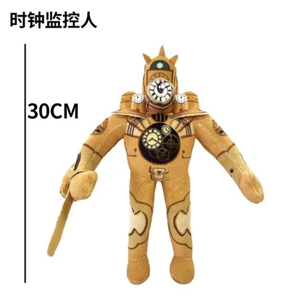 Planet Gates Skibidi Toilet Titans Drill Man Upgrade TV Man Woman Cameraman Drillman Speakerman Clock Speaker Man Plush Stuffed Doll Soft Toy