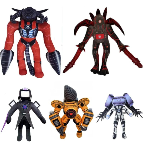Planet Gates Skibidi Toilet Titans Drill Man Upgrade TV Man Woman Cameraman Drillman Speakerman Clock Speaker Man Plush Stuffed Doll Soft Toy