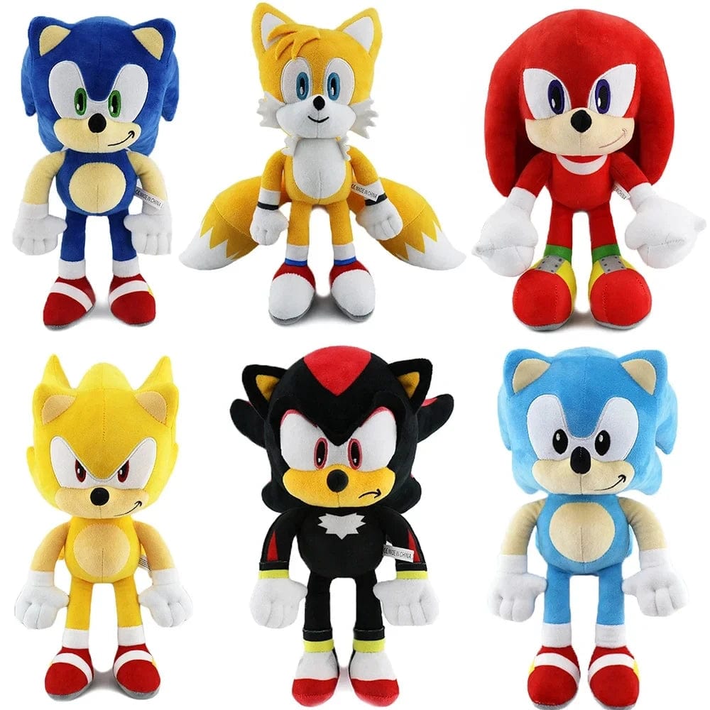 Planet Gates SKU1 30cm Sonic peluches toy cartoon hedgehog Amy Rose knuckle tail soft stuffed doll child birthday Sonic lovely toys