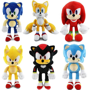 Planet Gates SKU1 30cm Sonic peluches toy cartoon hedgehog Amy Rose knuckle tail soft stuffed doll child birthday Sonic lovely toys