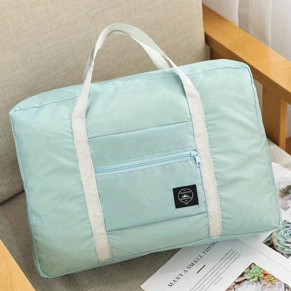 Planet Gates Sky Blue 1pc Travel Storage Bag, Portable Lightweight Large Capacity Luggage Shoulder Bag, Foldable Luggage Bag, Outdoor Supplies, Travel Supplies