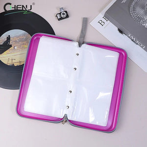 Planet Gates Sky blue 1Pcs 80sheets CD DVD Carry Case Cover Disc Storage Holder CD Sleeve Wallet Album Hard Box Plastic Pack Disc DVD Disc Pack