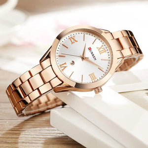 Planet Gates SKY BLUE CURREN Gold Watch Women Watches Ladies Creative Steel Women's Bracelet Watches Female Clock Relogio Feminino Montre Femme