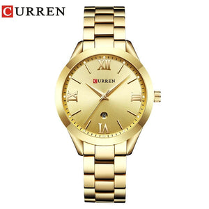 Planet Gates SKY BLUE CURREN Gold Watch Women Watches Ladies Creative Steel Women's Bracelet Watches Female Clock Relogio Feminino Montre Femme