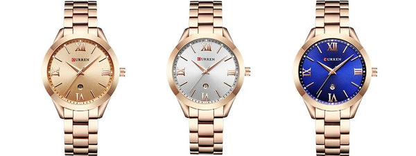 Planet Gates SKY BLUE CURREN Gold Watch Women Watches Ladies Creative Steel Women's Bracelet Watches Female Clock Relogio Feminino Montre Femme