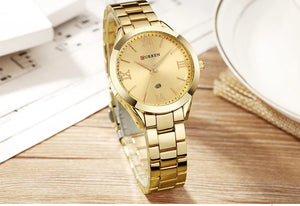 Planet Gates SKY BLUE CURREN Gold Watch Women Watches Ladies Creative Steel Women's Bracelet Watches Female Clock Relogio Feminino Montre Femme