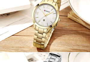 Planet Gates SKY BLUE CURREN Gold Watch Women Watches Ladies Creative Steel Women's Bracelet Watches Female Clock Relogio Feminino Montre Femme