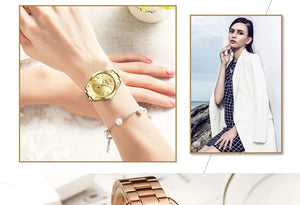 Planet Gates SKY BLUE CURREN Gold Watch Women Watches Ladies Creative Steel Women's Bracelet Watches Female Clock Relogio Feminino Montre Femme