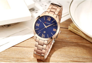 Planet Gates SKY BLUE CURREN Gold Watch Women Watches Ladies Creative Steel Women's Bracelet Watches Female Clock Relogio Feminino Montre Femme