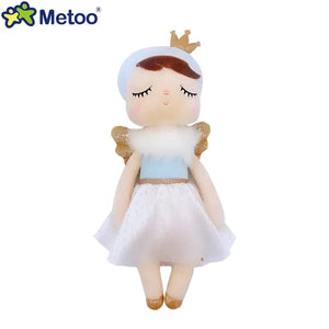 Planet Gates SKY BLUE Original Metoo Doll Full Series Angela Stuffed Doll Curls Angel Fruits Dress Up Wedding Plush Toys Baby Kids Gift