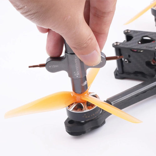 Planet Gates Skystars Quad M5 Wrench 1.5mm/2mm screwdriver with Built in One Way Bearing Tool for RC Drone FPV Racing