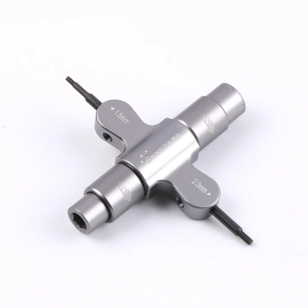 Planet Gates 2 pcs Skystars Quad M5 Wrench 1.5mm/2mm screwdriver with Built in One Way Bearing Tool for RC Drone FPV Racing
