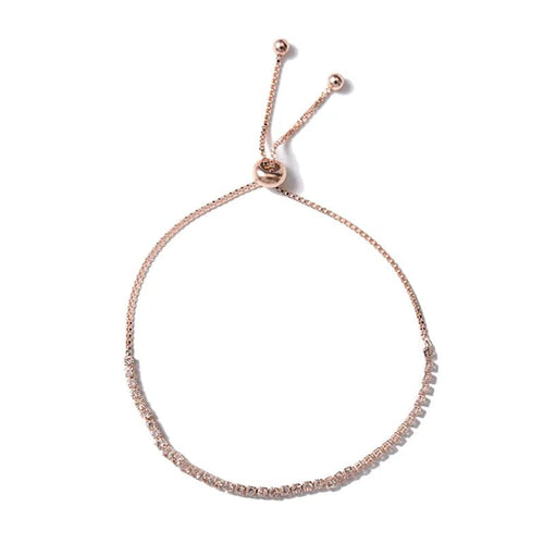 Planet Gates SL0027-3 Fashion Charm CZ Tennis Bracelet for Women Crystal Zircon Jewelry Adjustable Gold Color Silver Color Box Chain Bracelets Gift