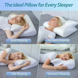 Planet Gates Sleep Memory Neck Pillow Butterfly Slow Rebound Comfortable Memory Foam Sleep Pillow Cervical Orthopedic Neck Massage Bed Pillow