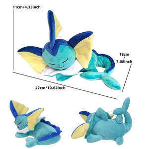 Planet Gates Sleeping Vaporeon Pokemon Plush Tepig Victini Snivy Emolga Scorbunny Yamper Raboot Alolan Marowak Sleeping Vaporeon Smoliv Lechonk Stuffed Toys