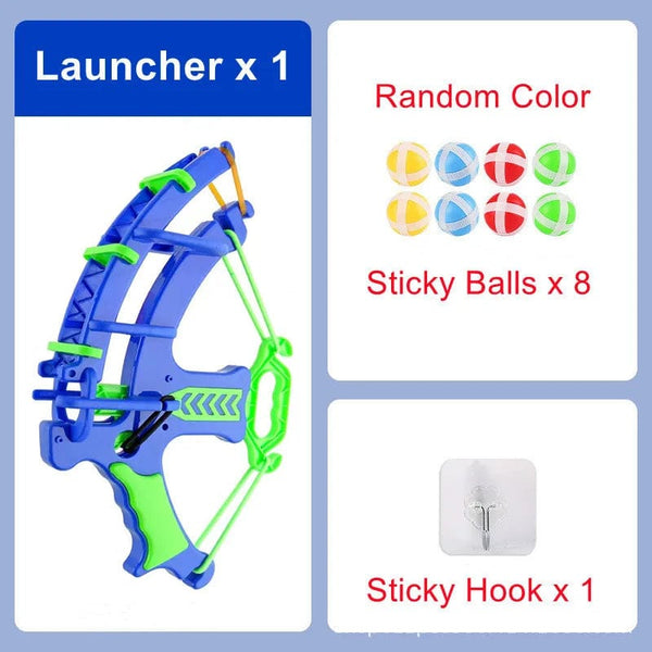 Planet Gates Slingshot x 8 Balls Montessori Throw Sport Shooting Target Sticky Ball Dartboard Basketball Board Games Educational Children Indoor Outdoor Game Toy