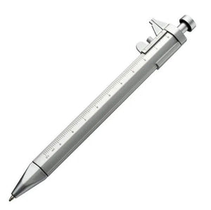 Planet Gates Sliver / black Multifunction Caliper pen Ball-Point 0.5mm ballpoint pen Gel Ink Pen Vernier Caliper Roller Ball Pen Creativity Stationery