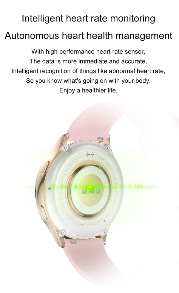 Planet Gates sliver / CHINA LIGE 1.32 inch Women Smart Watch Bluetooth Call AI Voice Assistant Women's Watches Custom Watch Face Health Monitor Smartwatches