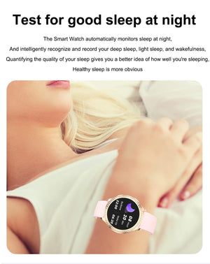 Planet Gates sliver / CHINA LIGE 1.32 inch Women Smart Watch Bluetooth Call AI Voice Assistant Women's Watches Custom Watch Face Health Monitor Smartwatches