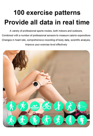 Planet Gates sliver / CHINA LIGE 1.32 inch Women Smart Watch Bluetooth Call AI Voice Assistant Women's Watches Custom Watch Face Health Monitor Smartwatches