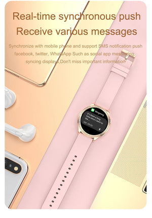 Planet Gates sliver / CHINA LIGE 1.32 inch Women Smart Watch Bluetooth Call AI Voice Assistant Women's Watches Custom Watch Face Health Monitor Smartwatches