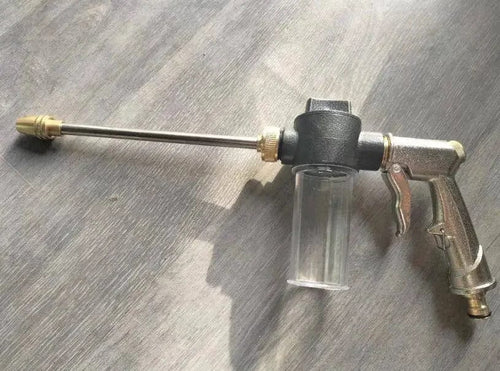 Planet Gates Slivery High Pressure Car Wash Foam Pots Lances Irrigation Tools Adjustable Metal Sprinkler Garden Watering Hose Sprinkler