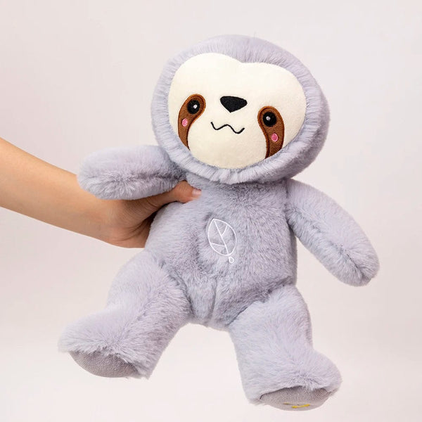 Planet Gates sloth / 25cm Kawaii Breathing Sloth Plush Toy Baby Soothing Bear Doll Baby Sleep Companion Sound and Light Plushie