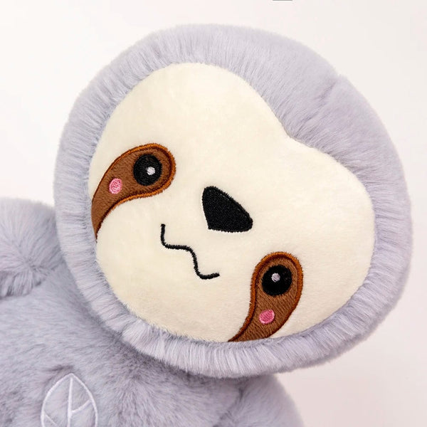Planet Gates sloth / 25cm Kawaii Breathing Sloth Plush Toy Baby Soothing Bear Doll Baby Sleep Companion Sound and Light Plushie