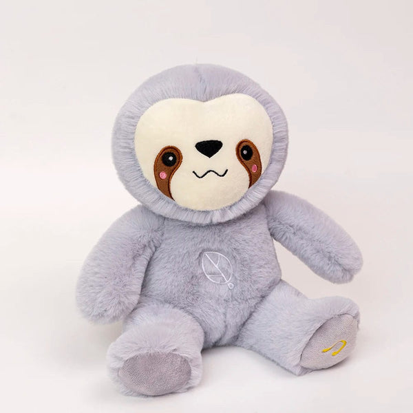Planet Gates sloth / 25cm Kawaii Breathing Sloth Plush Toy Baby Soothing Bear Doll Baby Sleep Companion Sound and Light Plushie