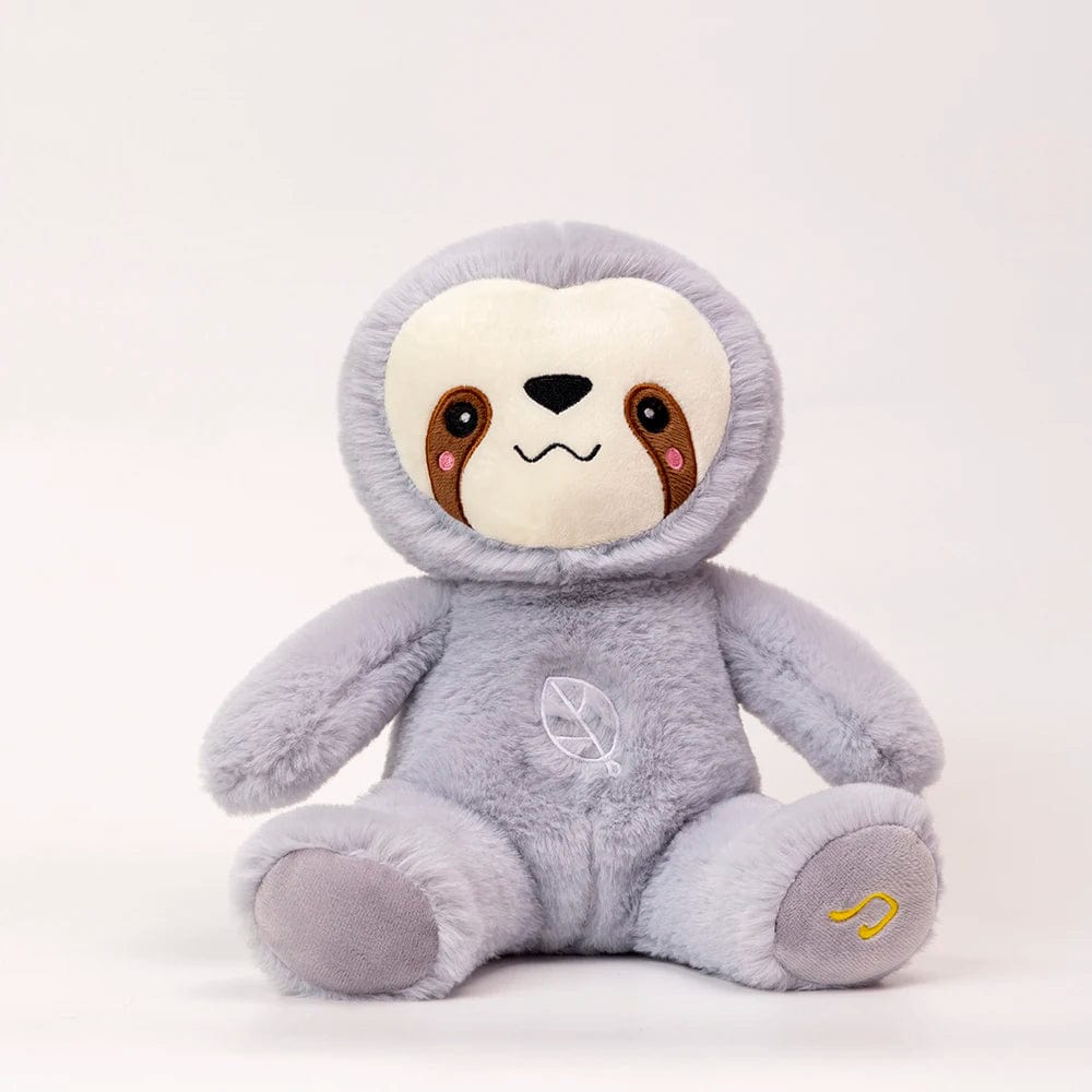 Planet Gates sloth / 25cm Kawaii Breathing Sloth Plush Toy Baby Soothing Bear Doll Baby Sleep Companion Sound and Light Plushie