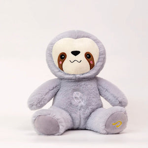 Planet Gates sloth / 25cm Kawaii Breathing Sloth Plush Toy Baby Soothing Bear Doll Baby Sleep Companion Sound and Light Plushie
