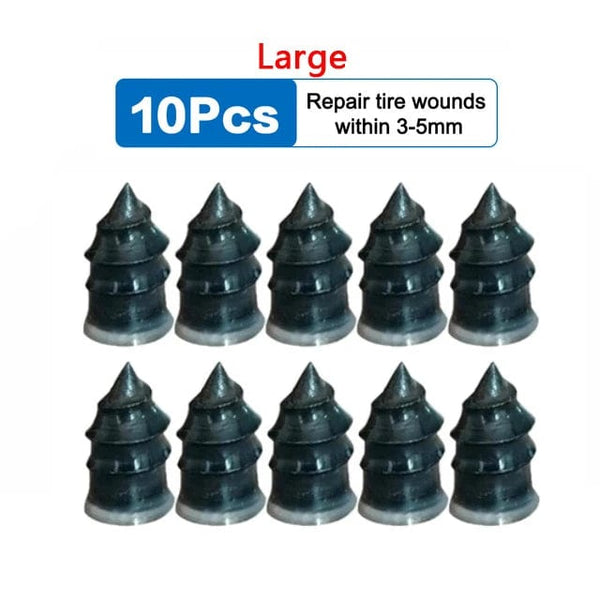 Planet Gates small 10pcs Vacuum Car Tyre Repair Rubber Nail Set Tire Screws Tubeless Repair Tools Kit for Motorcycle Truck