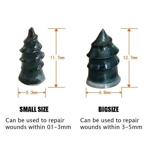 Planet Gates small 10pcs Vacuum Car Tyre Repair Rubber Nail Set Tire Screws Tubeless Repair Tools Kit for Motorcycle Truck