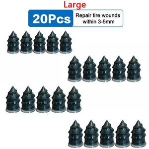 Planet Gates small 10pcs Vacuum Car Tyre Repair Rubber Nail Set Tire Screws Tubeless Repair Tools Kit for Motorcycle Truck