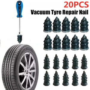 Planet Gates small 10pcs Vacuum Car Tyre Repair Rubber Nail Set Tire Screws Tubeless Repair Tools Kit for Motorcycle Truck