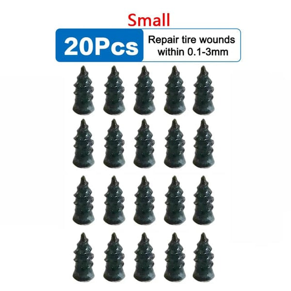 Planet Gates small 10pcs Vacuum Car Tyre Repair Rubber Nail Set Tire Screws Tubeless Repair Tools Kit for Motorcycle Truck