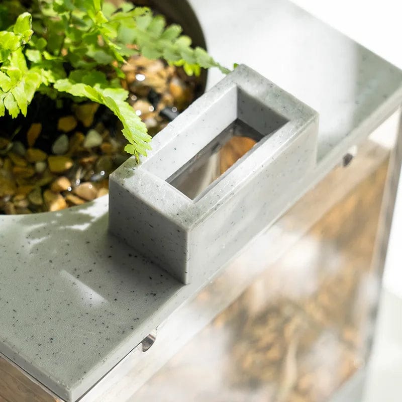 Planet Gates Small Aquarium Fish Tank Kit Built-in Oxygen Bar USB Mute Filter Multi-functional Office Desktop Home Ornaments Decoration