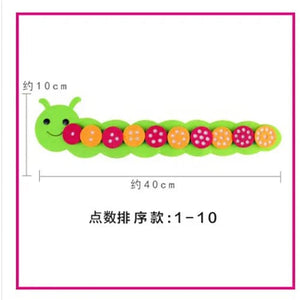 Planet Gates Small Dots Montessori Materials Caterpillar DIY Math Toys Kids Toys Number Educational Learning Toys for Children Preschool Teaching Aids