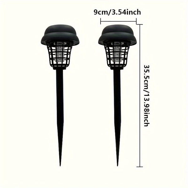 Planet Gates Small Mosquito Killer Lamp 2pcs 1/2pcs, Outdoor Solar Mosquito Repellent Lamp, Solar Lawn Lamp, Park Lawn, Courtyard Road, Insect Repellent And Mosquito Repellent