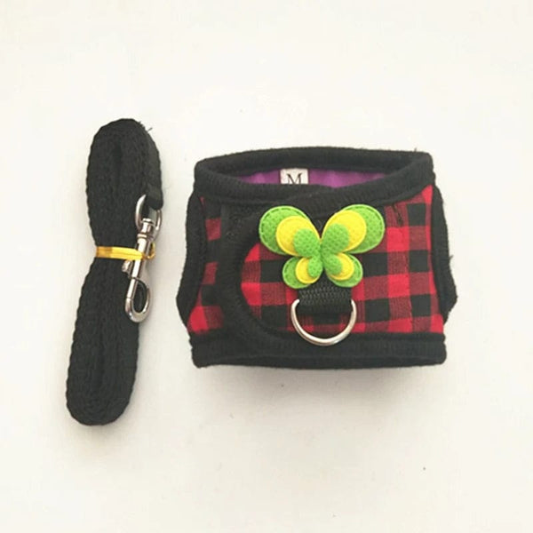 Planet Gates Small Pet Two-legged Chest Strap Outdoor Traction Rope Leash Clothes For Chinchilla Dutch Guinea Pig Breathable Denim Corset