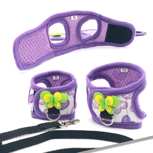 Planet Gates Small Pet Two-legged Chest Strap Outdoor Traction Rope Leash Clothes For Chinchilla Dutch Guinea Pig Breathable Denim Corset