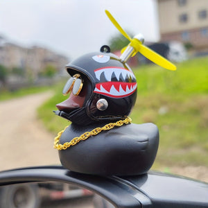 Planet Gates Small Pink Duck Windbreak Duck Creative Bamboo Dragonfly Windbreak Duck Car Ornament Car Decoration