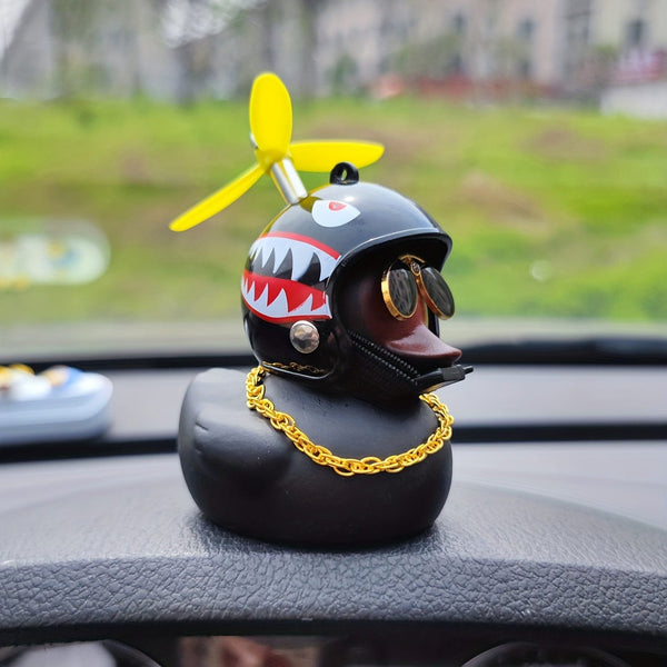 Planet Gates Small Pink Duck Windbreak Duck Creative Bamboo Dragonfly Windbreak Duck Car Ornament Car Decoration