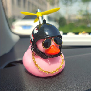 Planet Gates Small Pink Duck Windbreak Duck Creative Bamboo Dragonfly Windbreak Duck Car Ornament Car Decoration