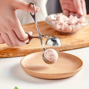 Planet Gates Small Size 1pc Meat Ballers, Stainless Steel Non-stick Meatball Maker, Tongs, Cake Pop Meatball Maker Ice Tongs, Cookie Dough Scoop For Kitchen