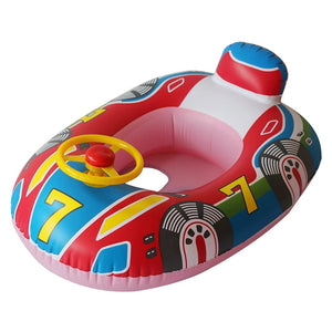 Planet Gates small size car boat Big Inflatable Baby Swimming Rings Seat Floating Sun Shade Toddler Swim Circle Fun Pool Bathtub Beach Party Summer Water Toys