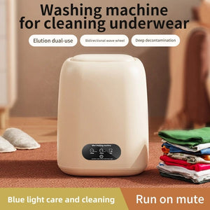 Planet Gates Small Washing Machine for Underwear Children's Clothes mini Washer fully automatic Portable Washing Machine with Spin Dryer 220V