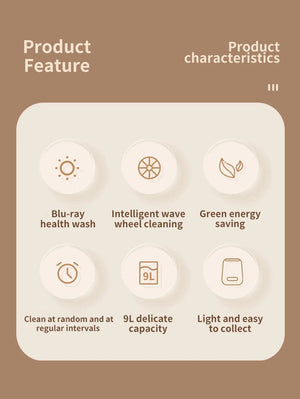 Planet Gates Small Washing Machine for Underwear Children's Clothes mini Washer fully automatic Portable Washing Machine with Spin Dryer 220V