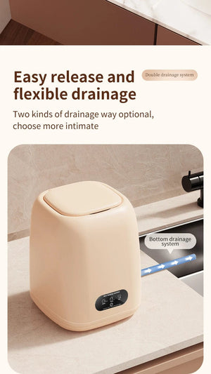 Planet Gates Small Washing Machine for Underwear Children's Clothes mini Washer fully automatic Portable Washing Machine with Spin Dryer 220V